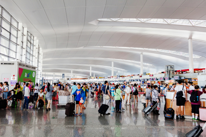 Nanjing International Airport has a couple of passenger terminals.